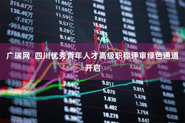 广瑞网  四川优秀青年人才高级职称评审绿色通道开启