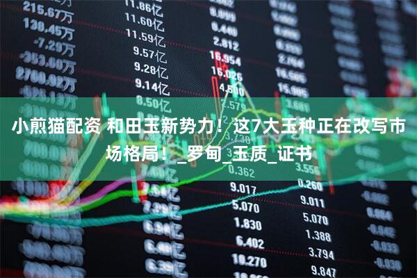 小煎猫配资 和田玉新势力！这7大玉种正在改写市场格局！_罗甸_玉质_证书